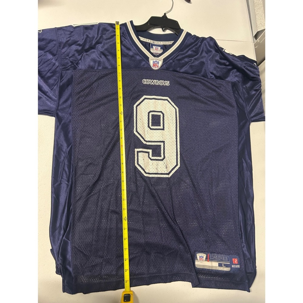 Reebok Jersey Mens L Navy Tony Romo Dallas Cowboys NFL Equipment Authentic Mesh - Picture 7 of 11